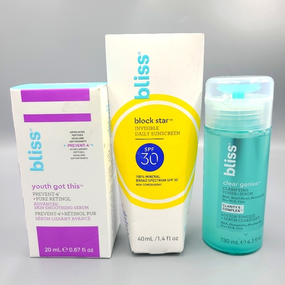 Bliss Skincare Bliss Skincare Bundle Youve Got This Serum Sunscreen